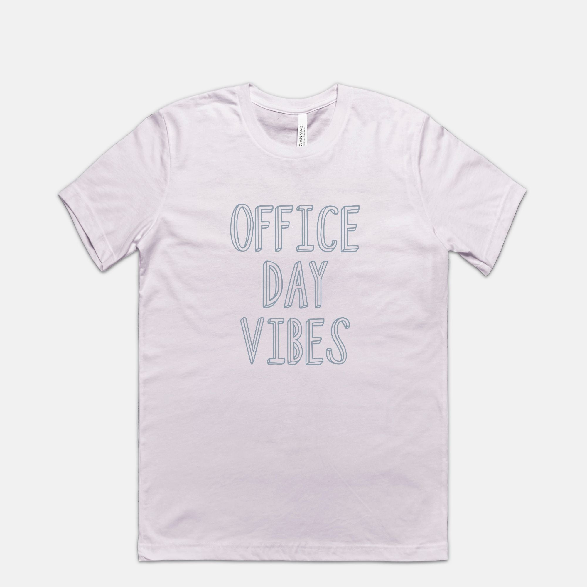 Office Day Vibes Tee (Black, Lavender Dust, White)