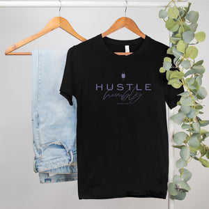Hustle Humbly Podcast Tee (Black, Lavender Dust, White)