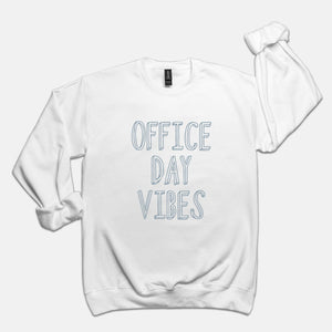 Office Day Vibes Crew (Black, White)
